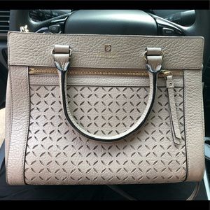 Kate Spade Perri Lane Romy Handbag in Warm Putty